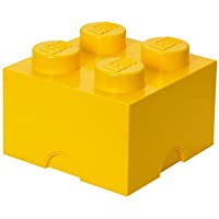 Los mejores  - Room Copenhagen 4003 Ladrillo de Almacenamiento de 4 espigas de Lego- Caja de almacenaje apilable- 5-7 l- Amarillo…